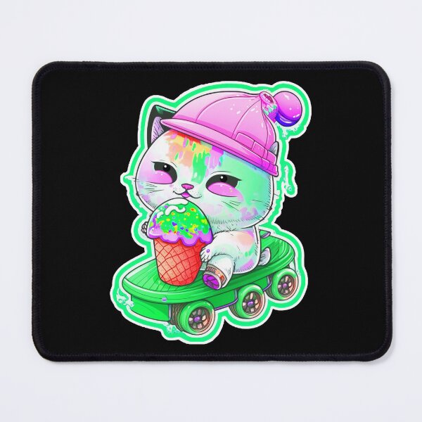 Item preview, Cat chibi kawaii colorful cartoon adorable animals sticer  designed and sold by FunArt4You.