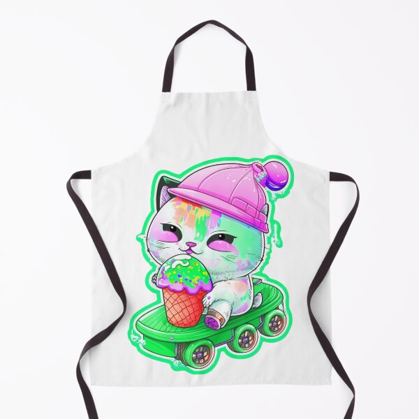 Item preview, Cat chibi kawaii colorful cartoon adorable animals sticer designed and sold by FunArt4You.