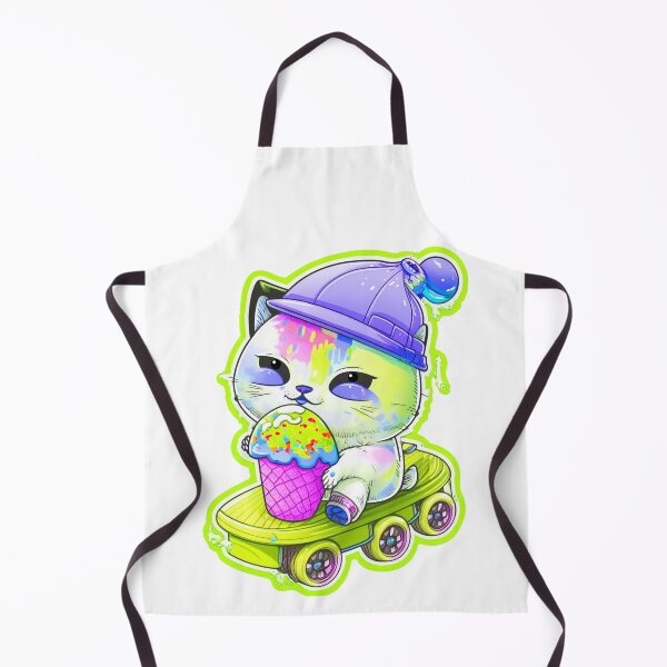 Item preview, Cat chibi kawaii colorful cartoon adorable animals sticer designed and sold by FunArt4You.