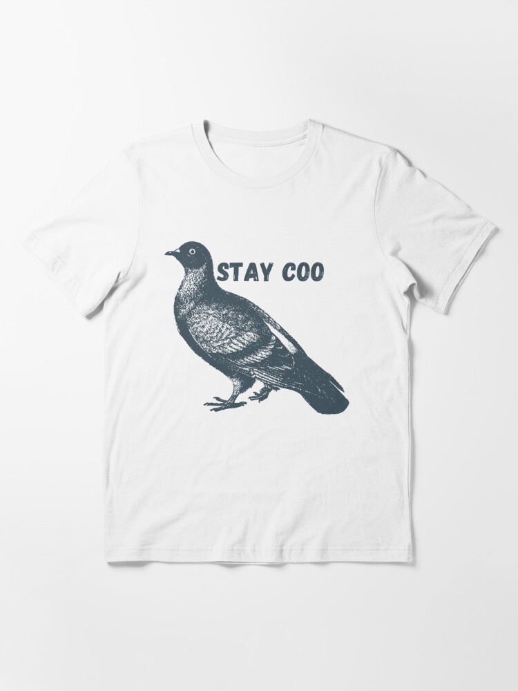 Stay Coo Funny Pigeon Bird Wearing Sunglasses T-Shirt