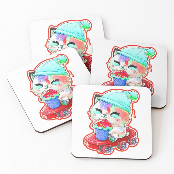 Item preview, Cat chibi kawaii colorful cartoon adorable animals sticer  designed and sold by FunArt4You.