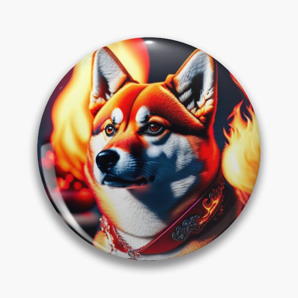 Item preview, flaming shiba designed and sold by ededed21.