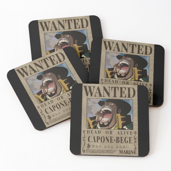 Item preview, Capone Bege Bounty One Piece Fire Tank Pirates Wanted Poster designed and sold by One Piece Bounty Poster.