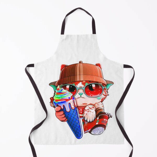 Item preview, Cat chibi kawaii colorful cartoon adorable animals sticer designed and sold by FunArt4You.