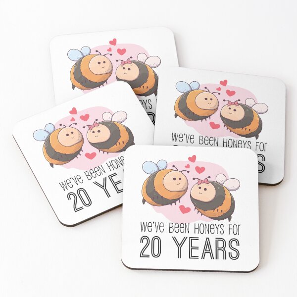 Item preview, 20th Wedding Anniversary We've Been Honeys for 20 Years designed and sold by CuteTrendyFinds.