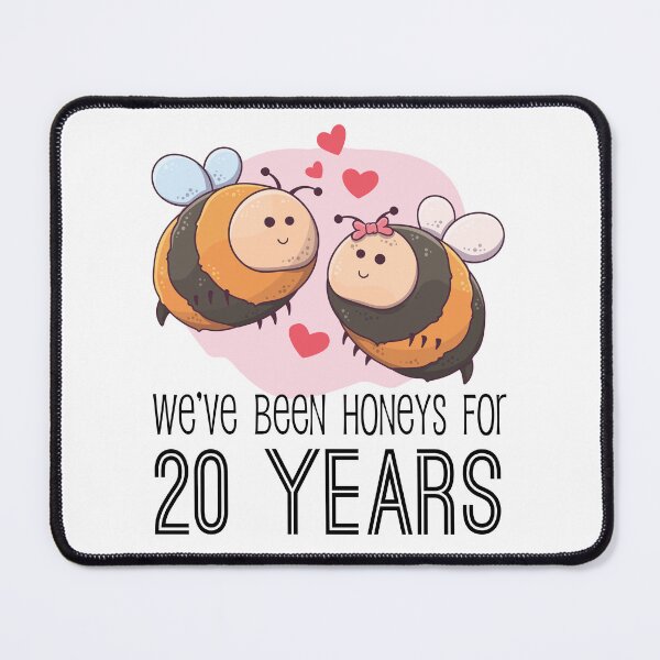 Item preview, 20th Wedding Anniversary We've Been Honeys for 20 Years designed and sold by CuteTrendyFinds.