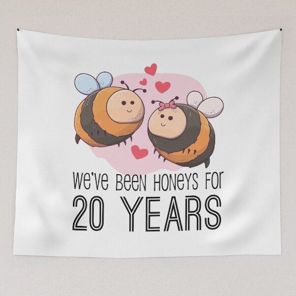 Item preview, 20th Wedding Anniversary We've Been Honeys for 20 Years designed and sold by CuteTrendyFinds.