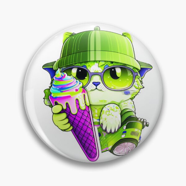 Item preview, Cat chibi kawaii colorful cartoon adorable animals sticer  designed and sold by FunArt4You.