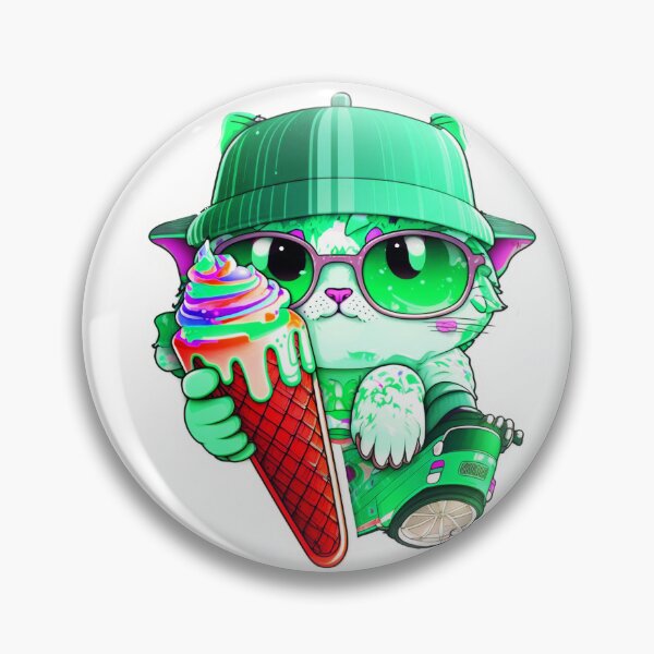 Item preview, Cat chibi kawaii colorful cartoon adorable animals sticer  designed and sold by FunArt4You.