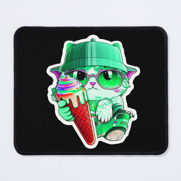 Item preview, Cat chibi kawaii colorful cartoon adorable animals sticer  designed and sold by FunArt4You.