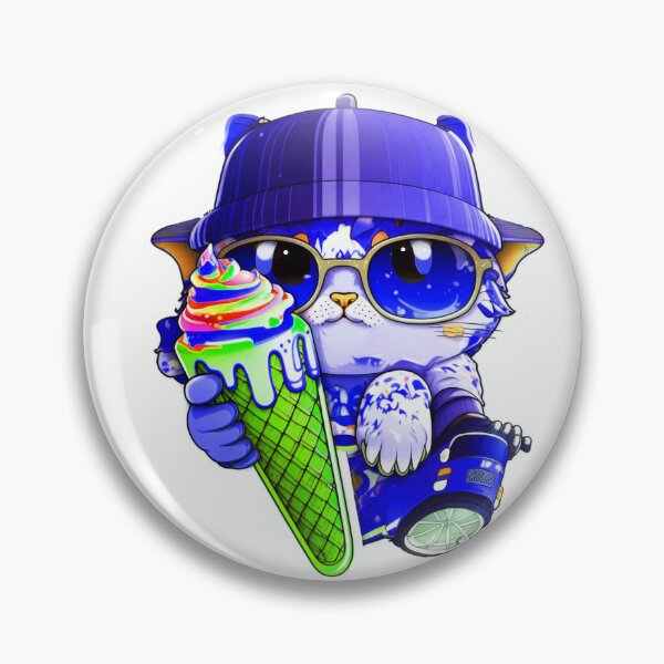 Item preview, Cat chibi kawaii colorful cartoon adorable animals sticer  designed and sold by FunArt4You.