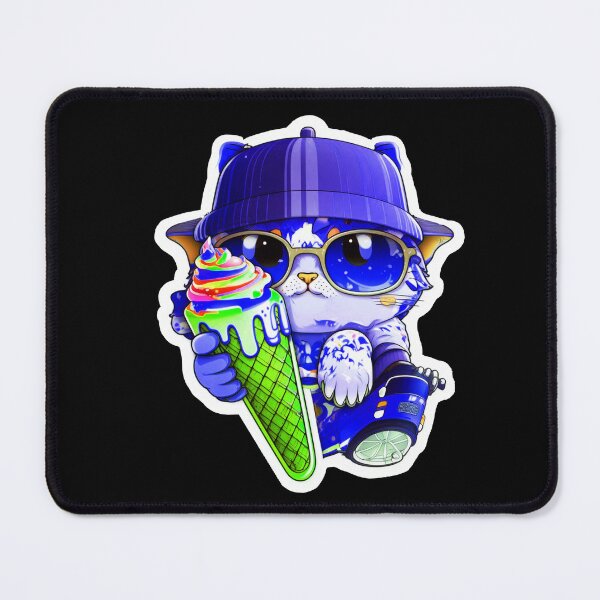 Item preview, Cat chibi kawaii colorful cartoon adorable animals sticer  designed and sold by FunArt4You.