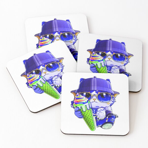 Item preview, Cat chibi kawaii colorful cartoon adorable animals sticer  designed and sold by FunArt4You.