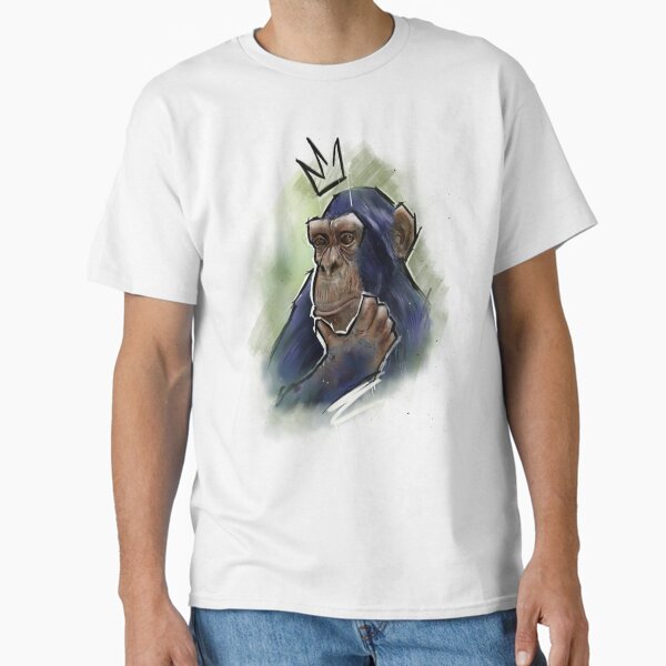 Item preview, Curious Chimp King Art | Chimpanzees Lovers | Monkey Cute designed and sold by Mitch616Art.