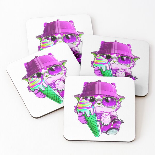 Item preview, Cat chibi kawaii colorful cartoon adorable animals sticer  designed and sold by FunArt4You.