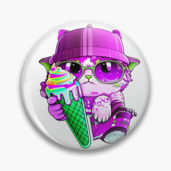 Item preview, Cat chibi kawaii colorful cartoon adorable animals sticer  designed and sold by FunArt4You.