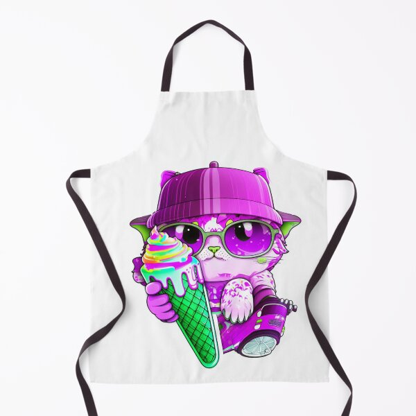Item preview, Cat chibi kawaii colorful cartoon adorable animals sticer designed and sold by FunArt4You.