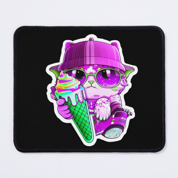 Item preview, Cat chibi kawaii colorful cartoon adorable animals sticer  designed and sold by FunArt4You.