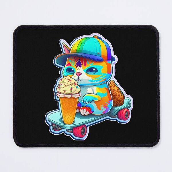 Item preview, Cat chibi kawaii colorful cartoon adorable animals sticer  designed and sold by FunArt4You.