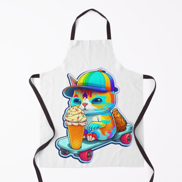 Item preview, Cat chibi kawaii colorful cartoon adorable animals sticer designed and sold by FunArt4You.