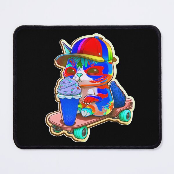 Item preview, Cat chibi kawaii colorful cartoon adorable animals sticer  designed and sold by FunArt4You.