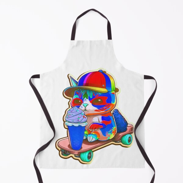 Item preview, Cat chibi kawaii colorful cartoon adorable animals sticer designed and sold by FunArt4You.