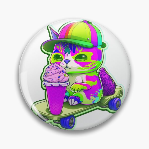 Item preview, Cat chibi kawaii colorful cartoon adorable animals sticer  designed and sold by FunArt4You.