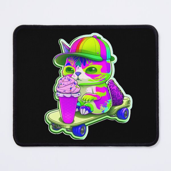 Item preview, Cat chibi kawaii colorful cartoon adorable animals sticer  designed and sold by FunArt4You.