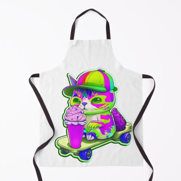 Item preview, Cat chibi kawaii colorful cartoon adorable animals sticer designed and sold by FunArt4You.