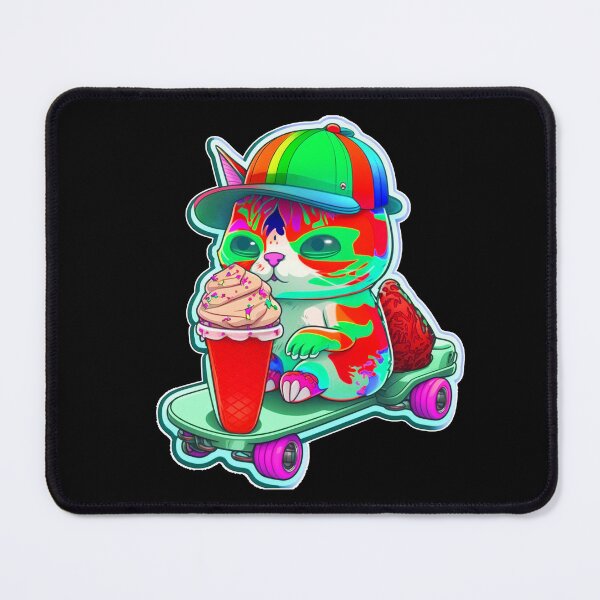 Item preview, Cat chibi kawaii colorful cartoon adorable animals sticer  designed and sold by FunArt4You.