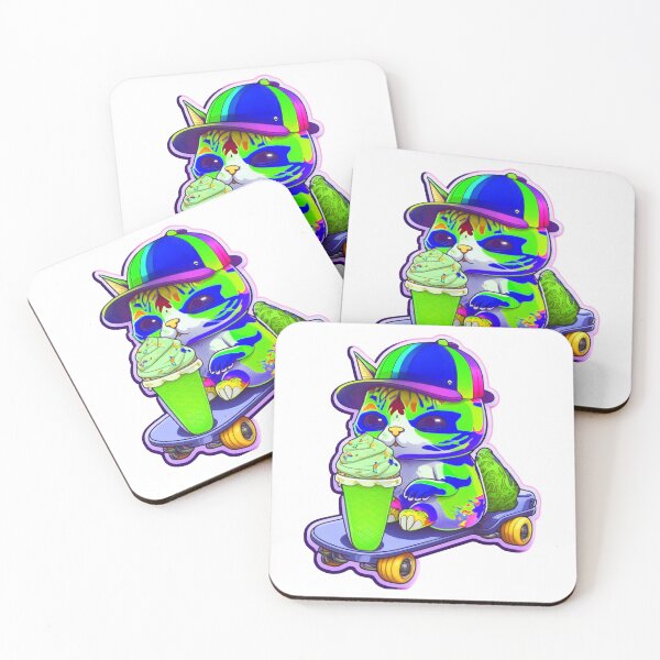 Item preview, Cat chibi kawaii colorful cartoon adorable animals sticer  designed and sold by FunArt4You.