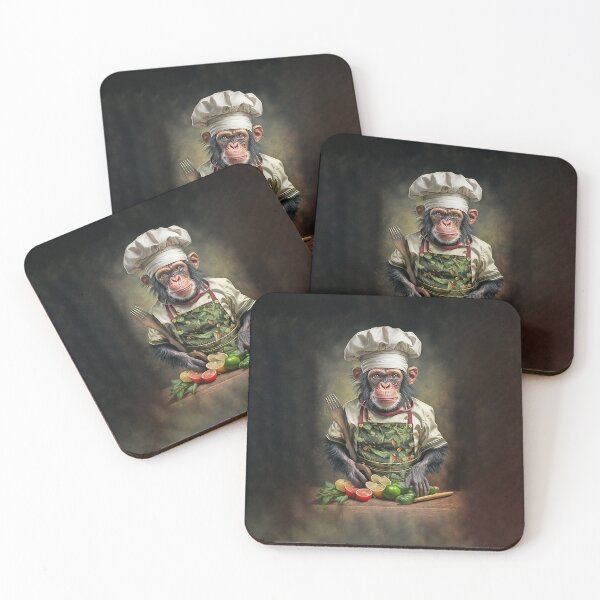 Item preview, Chimpanzee Kitchen Cook Chef designed and sold by candiscamera.