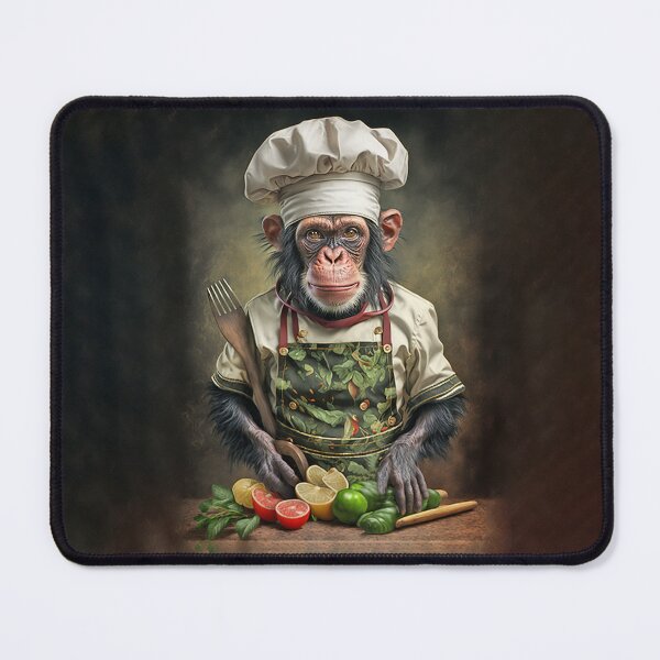 Item preview, Chimpanzee Kitchen Cook Chef designed and sold by candiscamera.