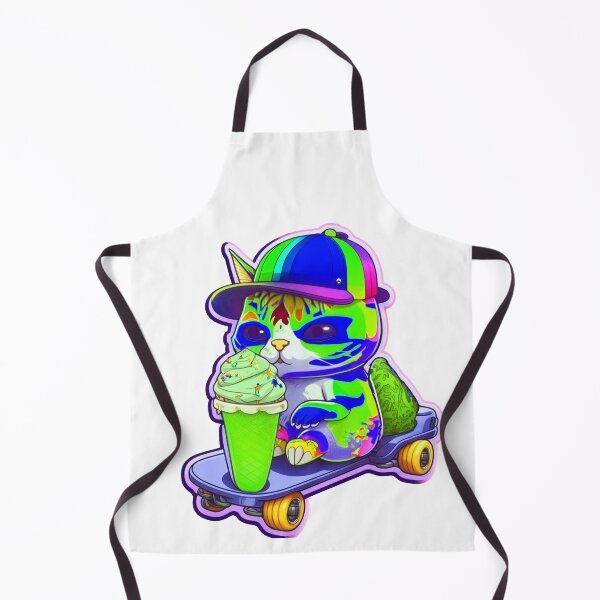 Item preview, Cat chibi kawaii colorful cartoon adorable animals sticer designed and sold by FunArt4You.