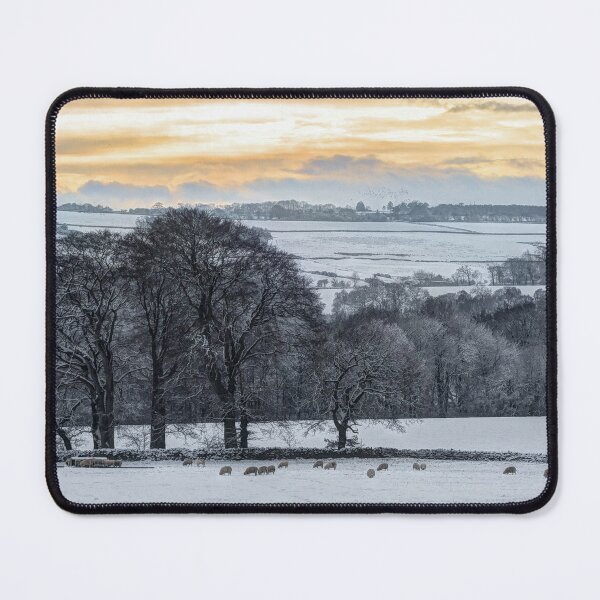 Item preview, Fields in Winter sunset designed and sold by HaleyRedshaw.