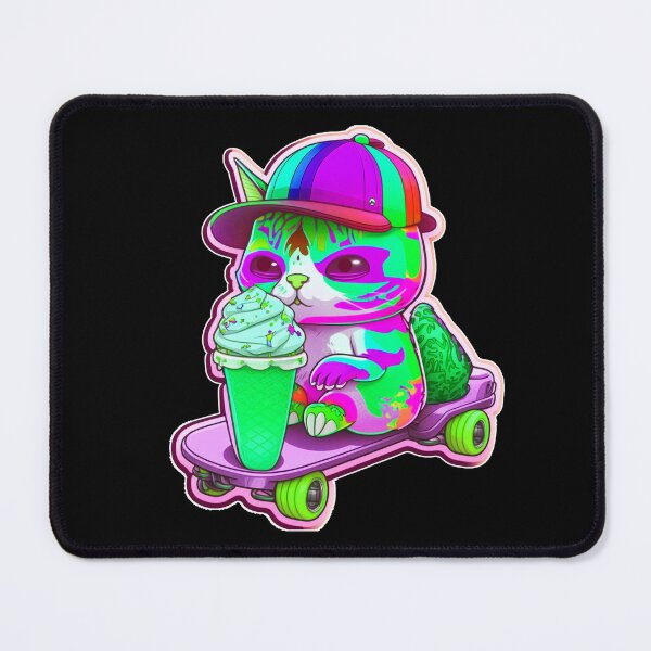 Item preview, Cat chibi kawaii colorful cartoon adorable animals sticer  designed and sold by FunArt4You.