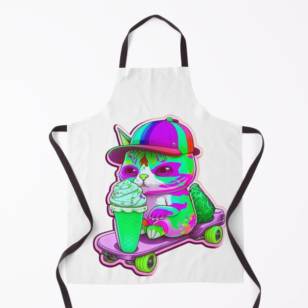 Item preview, Cat chibi kawaii colorful cartoon adorable animals sticer designed and sold by FunArt4You.