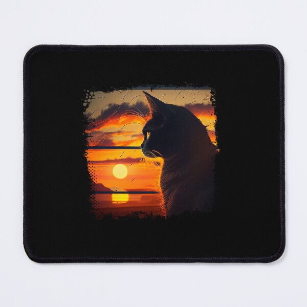 Item preview, Cat watching sunset scene designed and sold by Estevam Marinho.