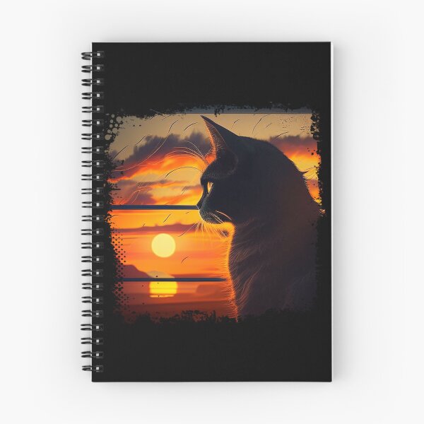 Item preview, Cat watching sunset scene designed and sold by Estevam Marinho.