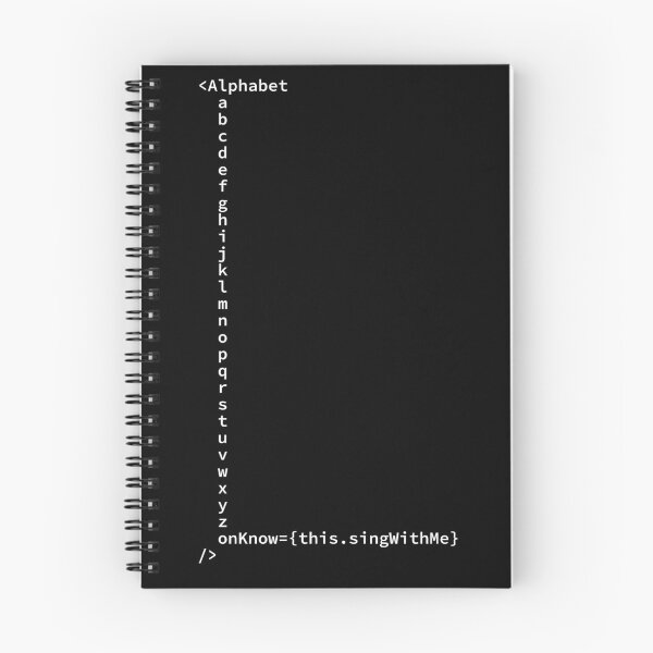 Item preview, Alphabet React JSX Properties Code Snippet designed and sold by stowball.