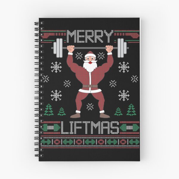 Item preview, Merry Liftmas T-Shirt  Ugly Christmas Sweater Workout Shirt designed and sold by BrainCandyClothing.