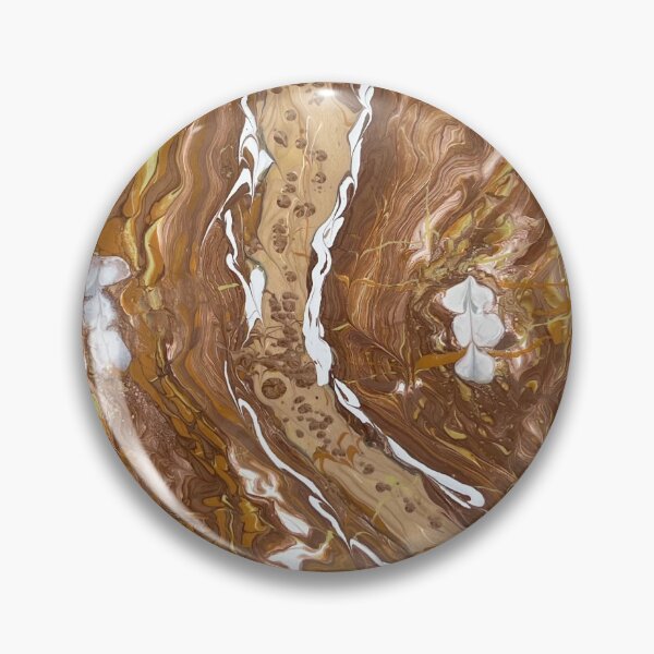 Item preview, Rustic Brown Colors Abstract Painting by Steve designed and sold by Pocketsodders.