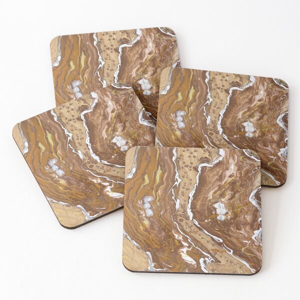 Item preview, Rustic Brown Colors Abstract Painting by Steve designed and sold by Pocketsodders.