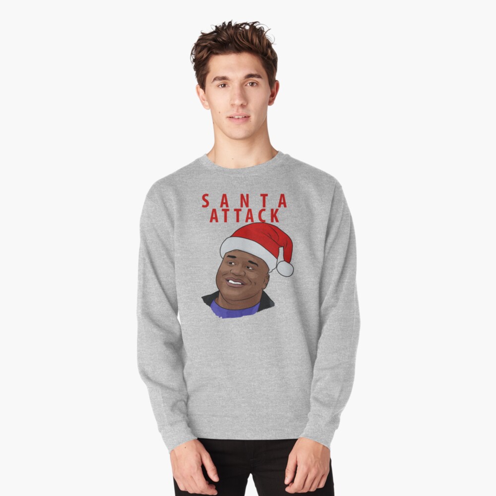 Santa Attack Pullover Sweatshirt