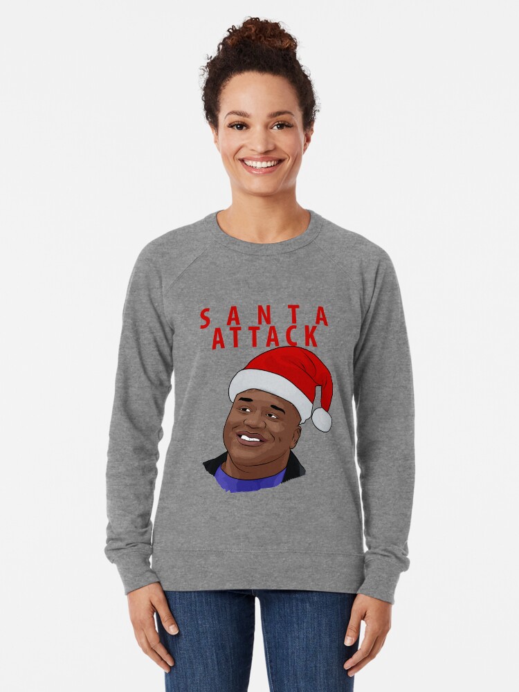 Alternate view of Santa Attack Lightweight Sweatshirt