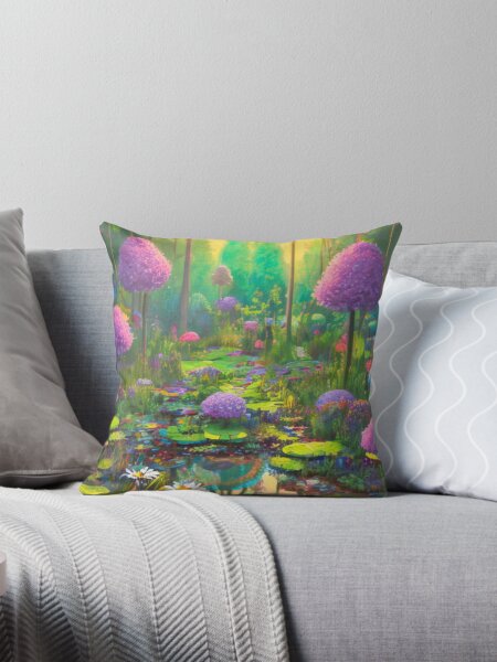 Item preview, A Soothing Fairy Garden in Watercolor - A Dreamlike Landscape designed and sold by WBP Mart.