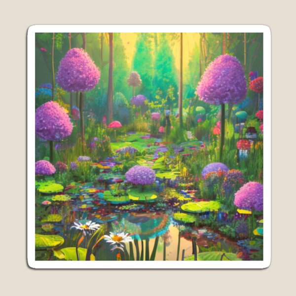 Item preview, A Soothing Fairy Garden in Watercolor - A Dreamlike Landscape designed and sold by WBP Mart.