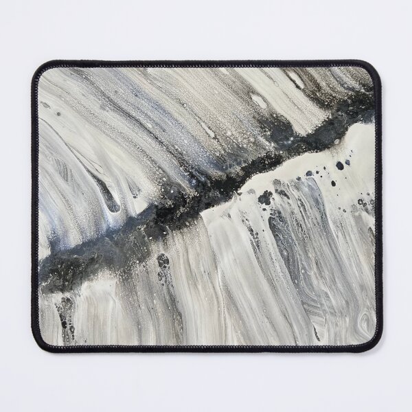 Item preview, Black and White Abstract Art Painting by Steve designed and sold by Pocketsodders.