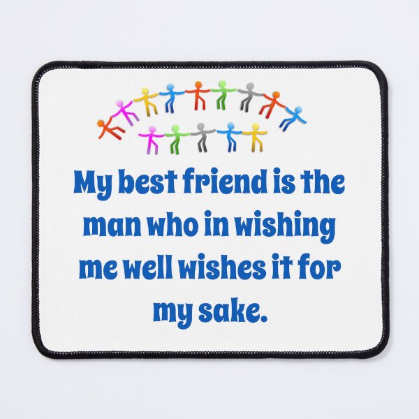 Item preview, My Best Friend Is The Man - Friendship Quote  designed and sold by CrankyOldDude.