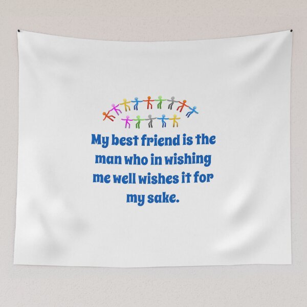 Item preview, My Best Friend Is The Man - Friendship Quote  designed and sold by CrankyOldDude.